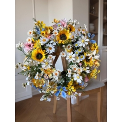 Wianek Słoneczniki Polne Kwiaty 55 cm